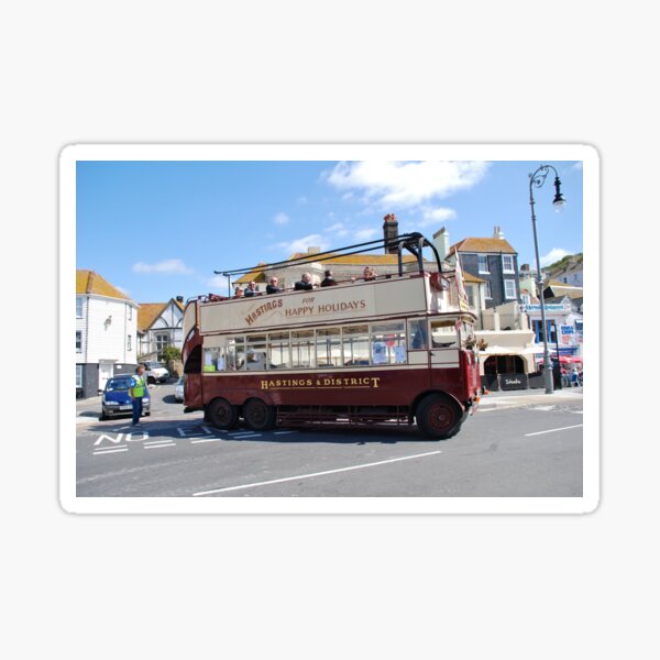 Aperçu de l'œuvre Happy Harold trolleybus, Hastings créée et vendue par David Fowler.