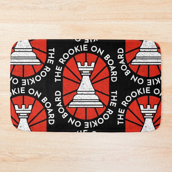Item preview, The Rookie on Board - Rook Chess Player Quotes - Gambit Pawn Game Check Mate Champion designed and sold by Ranggasme.