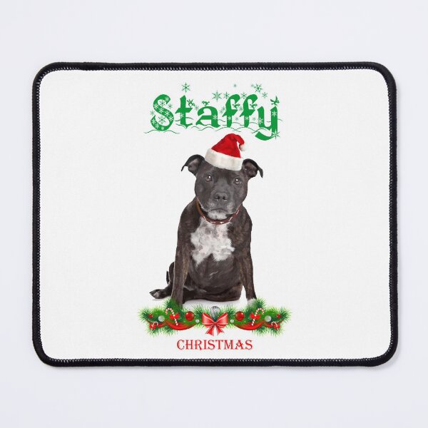 Item preview, Staffy Christmas - Staffordshire Bull Terrier designed and sold by Ameiva-Apparel.