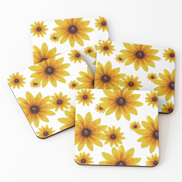 Item preview, Blackeyed Susan on White Repeat 5748 designed and sold by Art in My Loft.