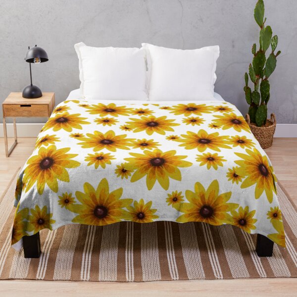 Item preview, Blackeyed Susan on White Repeat 5748 designed and sold by Art in My Loft.