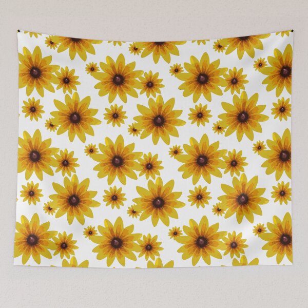 Item preview, Blackeyed Susan on White Repeat 5748 designed and sold by Art in My Loft.