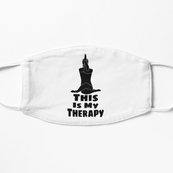 Yoga Is My Therapy And True Peace Flat Mask