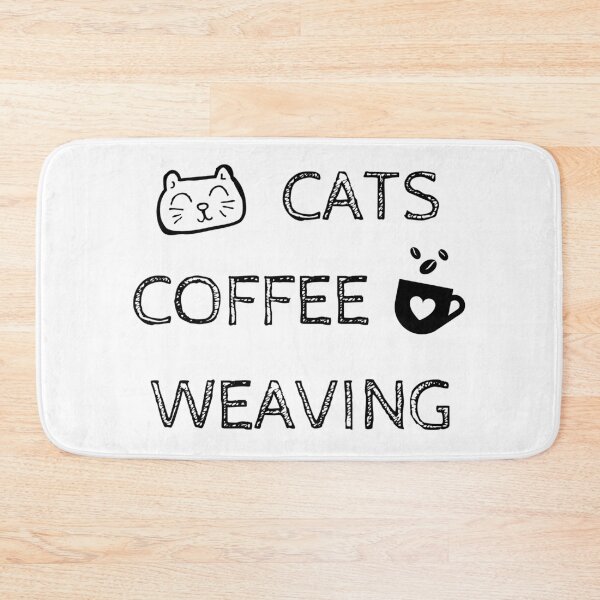 Artikelvorschau, Katzen. Kaffee. Weberei entworfen und verkauft von TheGreenGoat.