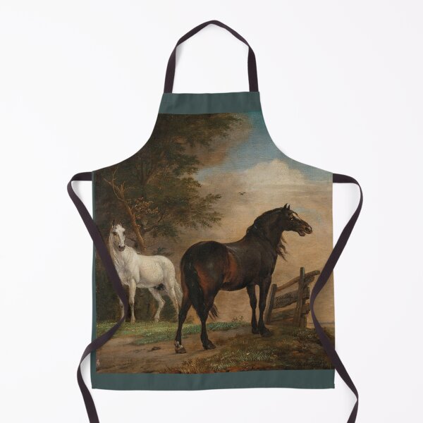 Item preview, Two Horses in a Meadow near a Gate by Paulus Potter designed and sold by Amanda1775.