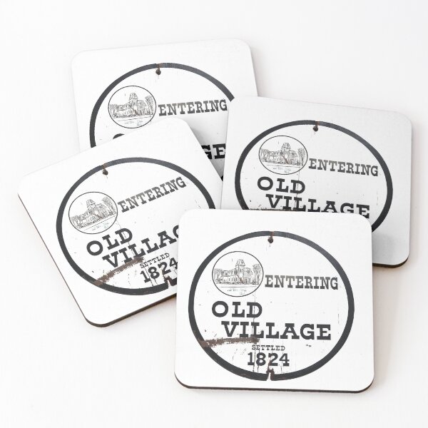 Item preview, Entering Old Village Plymouth Michigan Sign designed and sold by Candlewood Museum & Gift Shoppe.