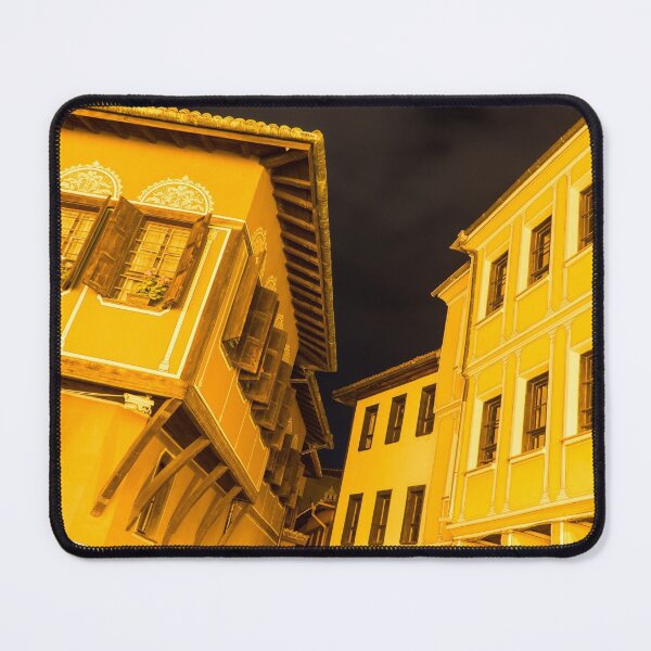 Item preview, Golden Yellow Night - Elegant Revival Facades and Oriel Windows designed and sold by Georgia Mizuleva.