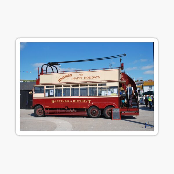 Aperçu de l'œuvre Le trolleybus Happy Harold, Hastings créée et vendue par David Fowler.