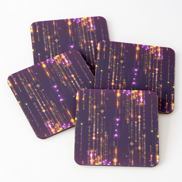 Item preview, Festive Holiday Bling Purple Orange Abstract designed and sold by livianasgifts.