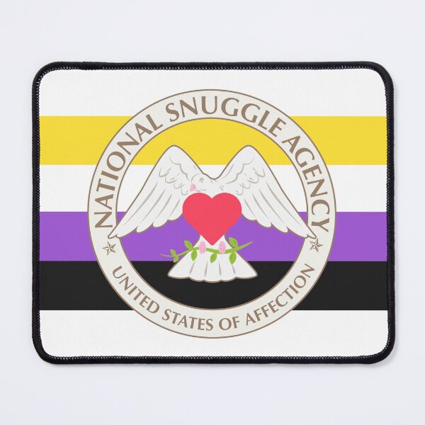 Item preview, National Snuggle Agency Non-binary Stripe designed and sold by animinimal.