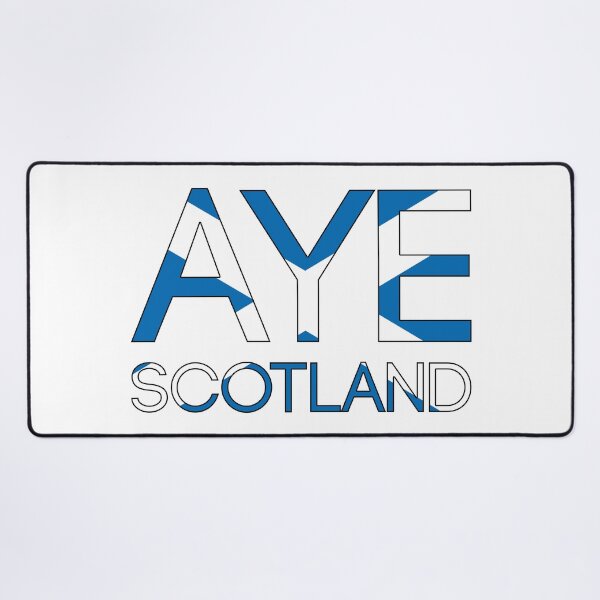 Item preview, AYE SCOTLAND, Scottish Independence Saltire Flag Text Slogan designed and sold by MacPean.