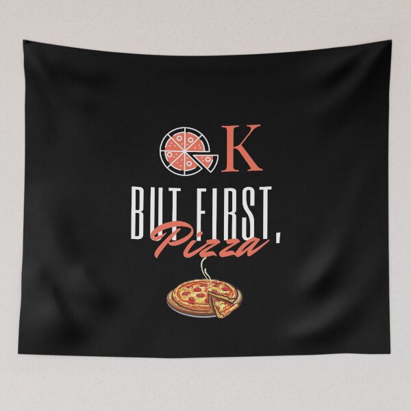 Item preview, Ok but first pizza ,pizza lover  designed and sold by NorthStar-Shop.