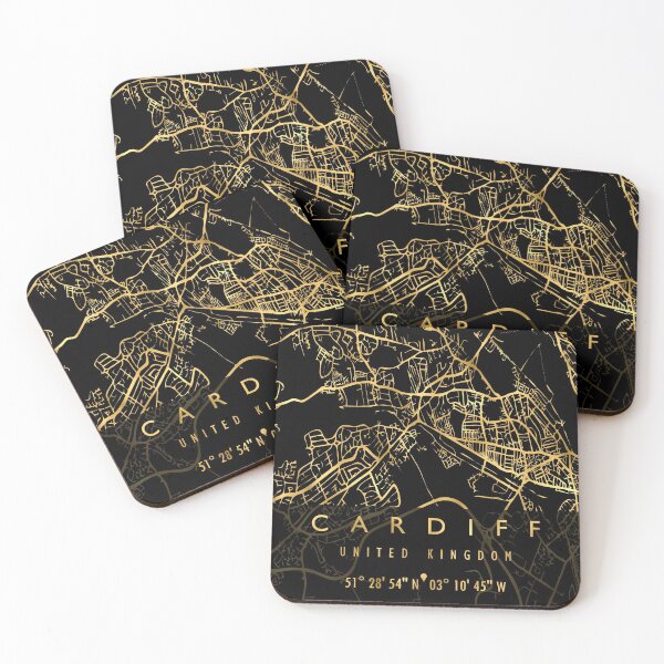 Item preview, CARDIFF MAP UNITED KINGDOM designed and sold by hatimelhag.
