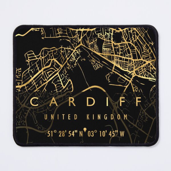 Item preview, CARDIFF MAP UNITED KINGDOM designed and sold by hatimelhag.