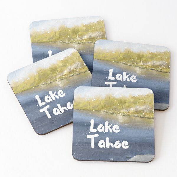 Artikelvorschau, South Lake Tahoe Kalifornien Aquarell-Stil entworfen und verkauft von Red-ElYoubi.