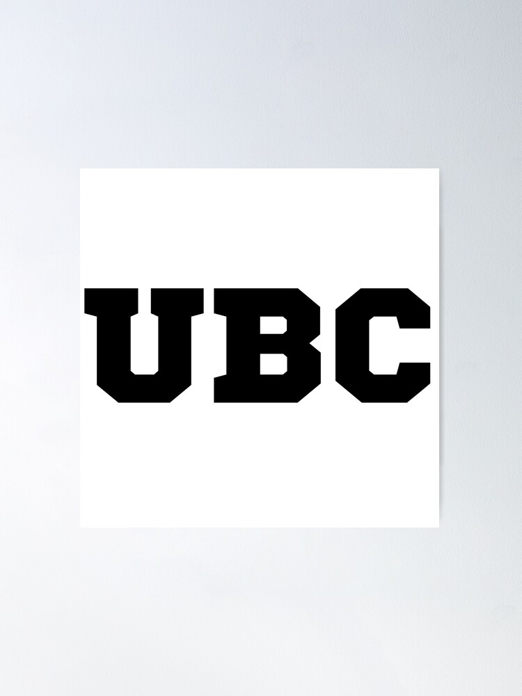 University of British Columbia Students Basic Varsity UBC Poster