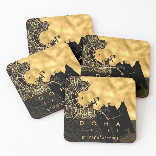 Item preview, DOHA MAP QATAR designed and sold by hatimelhag.