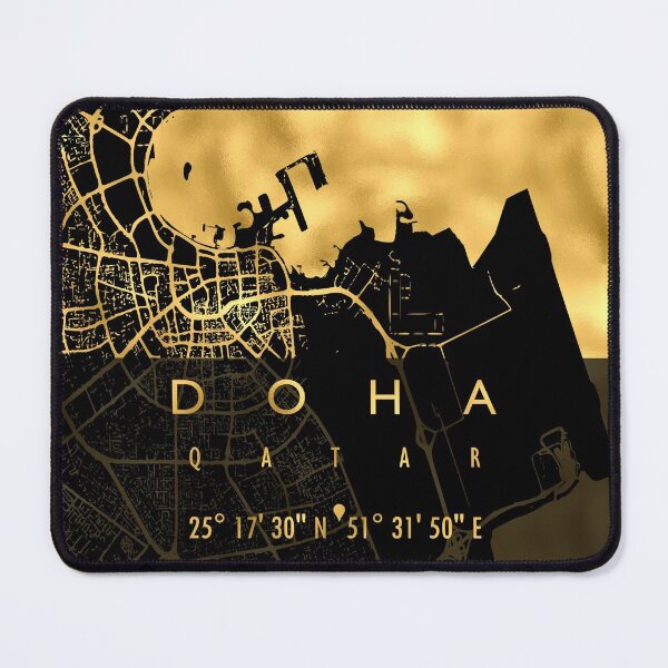 Item preview, DOHA MAP QATAR designed and sold by hatimelhag.