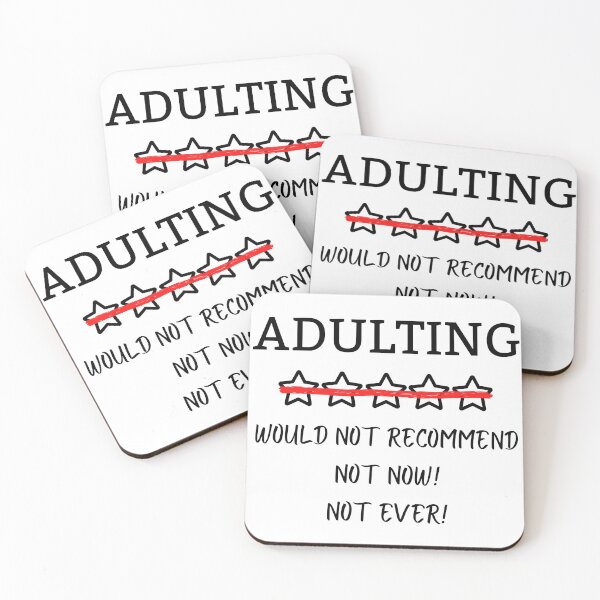 Item preview, Adulting would not recommend designed and sold by ElektraStark.