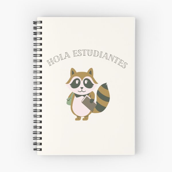Item preview, Hola Estudiantes Trending Cute Raccoon With A Book and Bag designed and sold by DivineMoonlight.