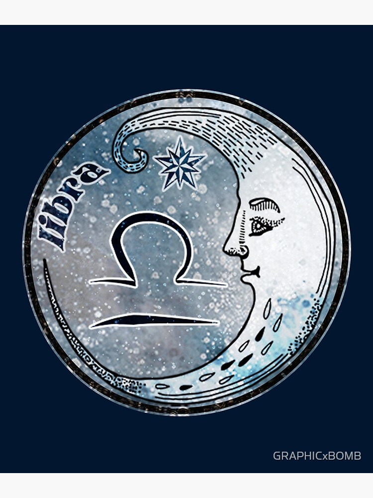 Rare LIBRA Scales Poster, Unique Zodiac Symbol Gift