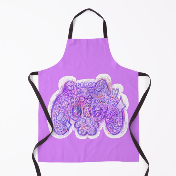 Item preview, curlybeary 4, purple, decora kei pop art, Japanese abstract expressionism designed and sold by Ben Ryuki Miyagi Architect.