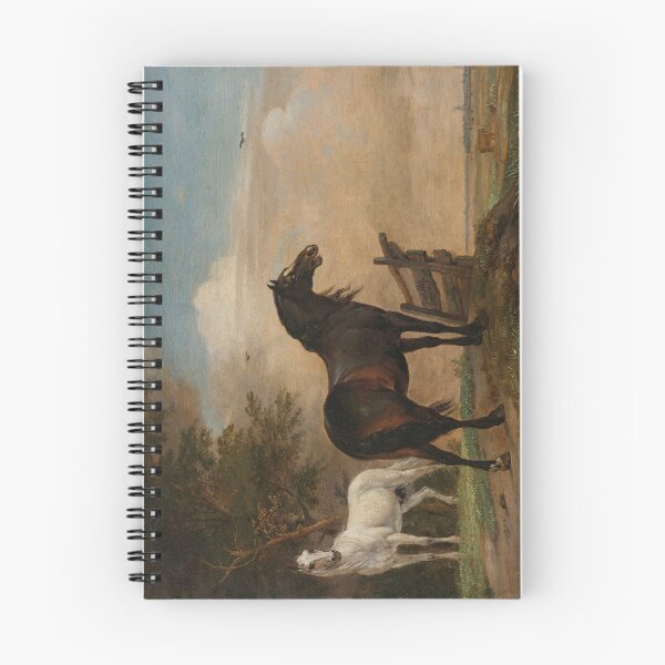 Item preview, Two Horses in a Meadow near a Gate by Paulus Potter designed and sold by Amanda1775.