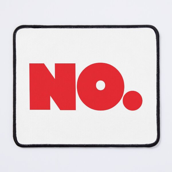 Item preview, Big NO (red) designed and sold by Peg Drew That.