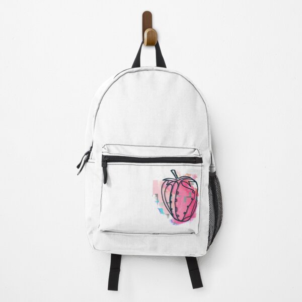 Artikelvorschau, Glitch Strawberry Pink Geek Bug Print entworfen und verkauft von Amandinebizet.