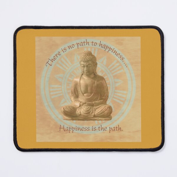Item preview, Buddha - Path To Happiness - Mandala designed and sold by Finding Fortuity.