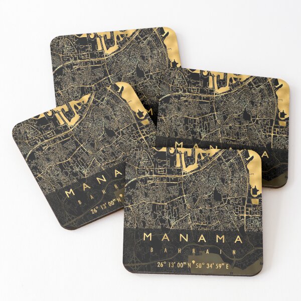 Item preview, MANAMA MAP BAHRAIN designed and sold by hatimelhag.