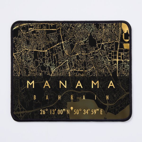 Item preview, MANAMA MAP BAHRAIN designed and sold by hatimelhag.