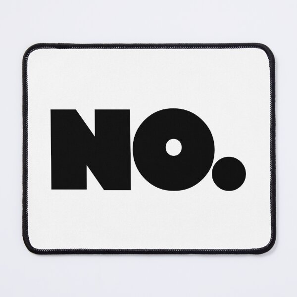 Item preview, Big NO (black) designed and sold by Peg Drew That.