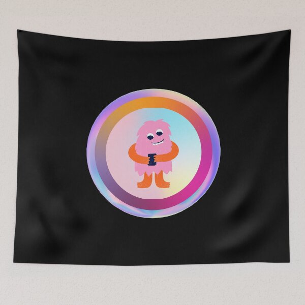 Item preview, Cute Pink and Orange Monster designed and sold by Megan-Alice.