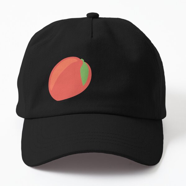 peach and mango dad hats