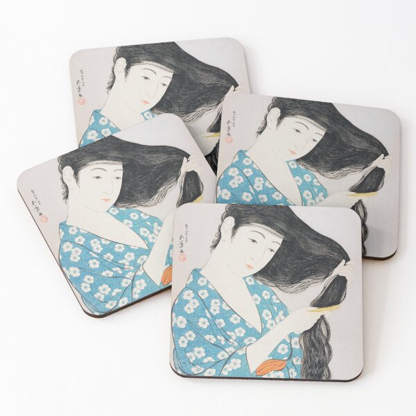 Item preview, Woman Combing Her Hair by Goyō Hashiguchi designed and sold by gizmut.