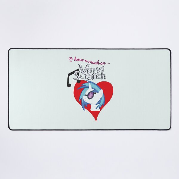 Item preview, I have a crush on... Vinyl Scratch - with text designed and sold by Stinkehund.