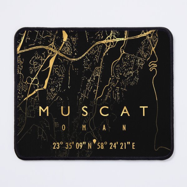 Item preview, MUSCAT MAP OMAN designed and sold by hatimelhag.