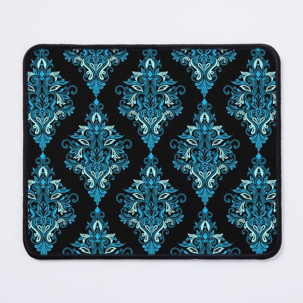 Item preview, Seamless Paisley Repeat Pattern - Light Blue and Black designed and sold by SemDesigns1.