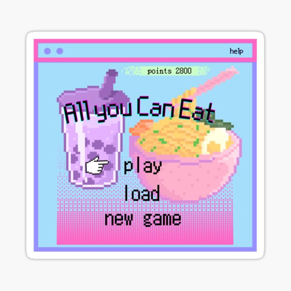 A game of All You Can Eat Sticker