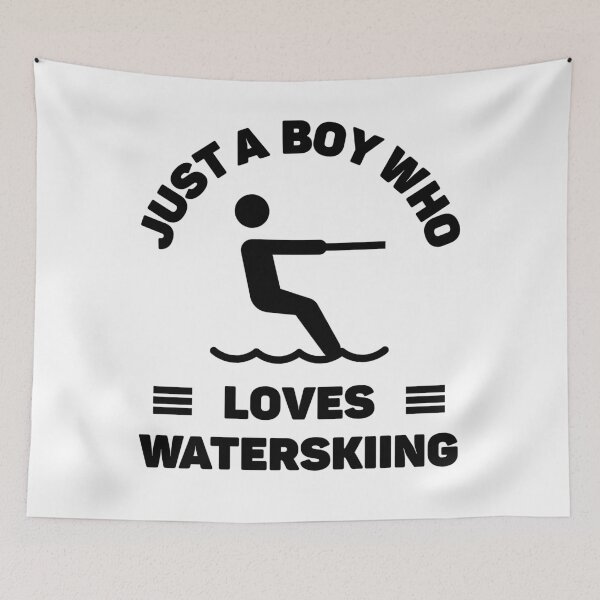 Item preview, Just a boy who loves waterskiing designed and sold by TheGreenGoat.