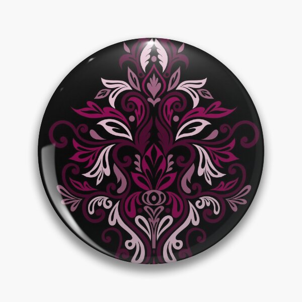 Item preview, Seamless Paisley Repeat Pattern - Magenta Pink and black designed and sold by SemDesigns1.