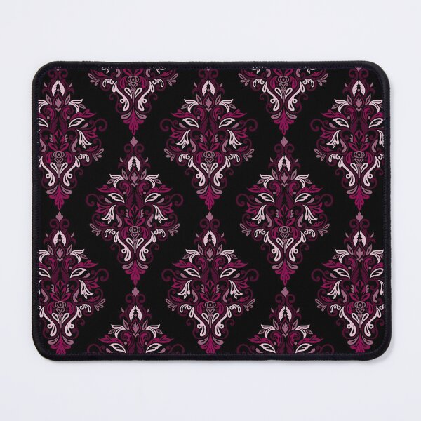 Item preview, Seamless Paisley Repeat Pattern - Magenta Pink and black designed and sold by SemDesigns1.