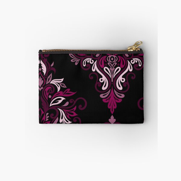 Item preview, Seamless Paisley Repeat Pattern - Magenta Pink and black designed and sold by SemDesigns1.