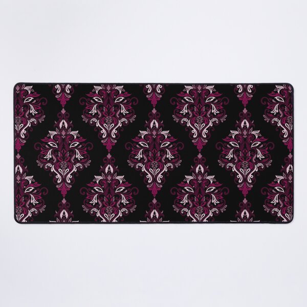 Item preview, Seamless Paisley Repeat Pattern - Magenta Pink and black designed and sold by SemDesigns1.