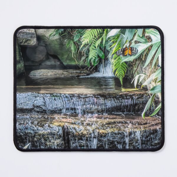 Item preview, Tropical Waterfall With Butterflies designed and sold by Finding Fortuity.