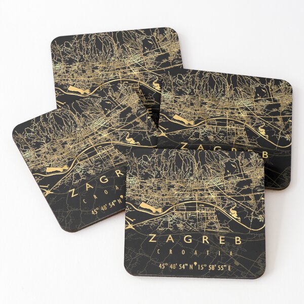 Item preview, ZAGREB MAP CROATIA designed and sold by hatimelhag.