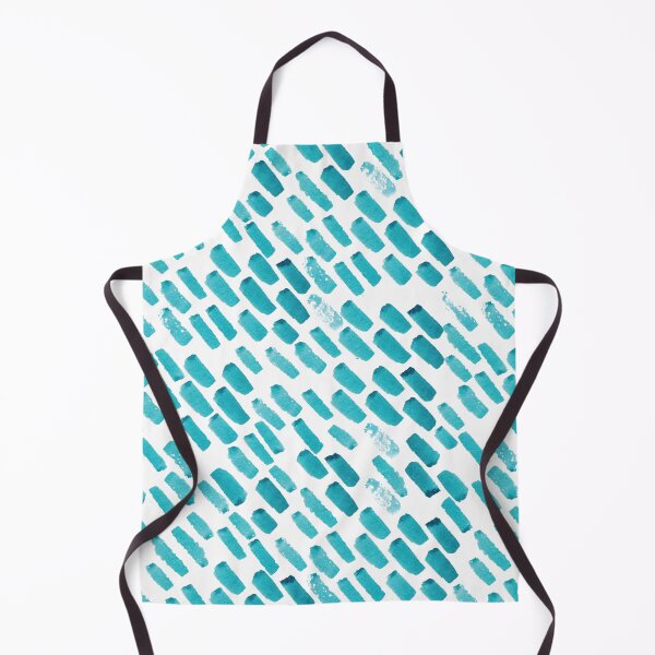 Item preview, Teal Brushstrokes Pattern designed and sold by PrettySimple Graphic Design.
