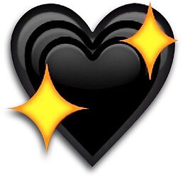 "black heart emoji sticker" Stickers by Decker03 | Redbubble