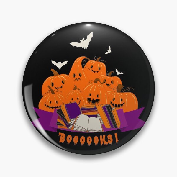 Artikelvorschau, Boooooks Book Lover Library Halloween Kürbis Fledermaus entworfen und verkauft von Aymanerachif.